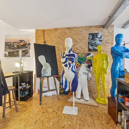Cosy Art Studio Near Station With Bikes And Garden 헨트 외부 사진